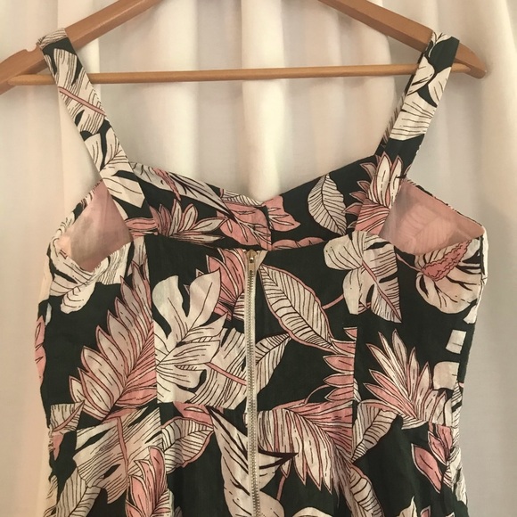 Gianni Bini Button Up High Low Leafy Dress - Picture 14 of 14